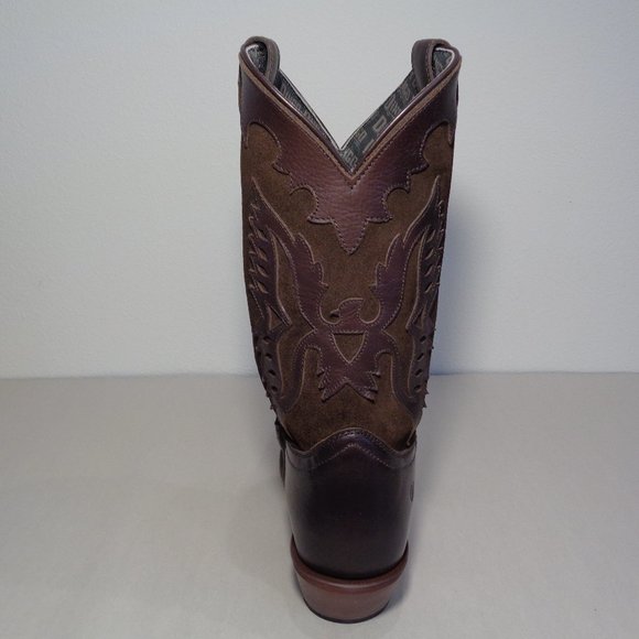 Dingo Size 9 M  SILVERLAKE Brown Leather Cowboy Western Boots New Men's Shoes - Picture 10 of 14